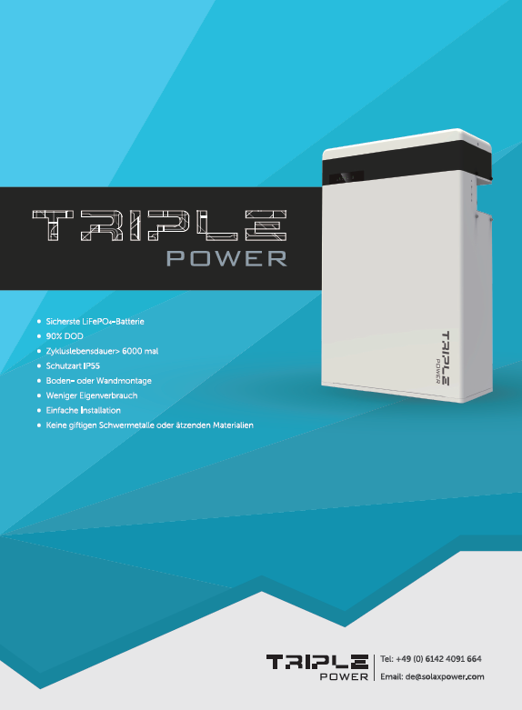 Datenblatt Triple Power T58 Speicher