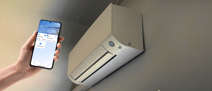 Klimaanlage mit App-Steuerung
