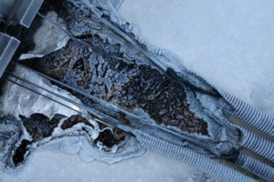 Entdeckter Brandschaden einer Wiener PV-Anlage während der Überprüfung